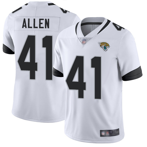 Jacksonville Jaguars #41 Josh Allen White Youth Stitched NFL Vapor Untouchable Limited Jersey